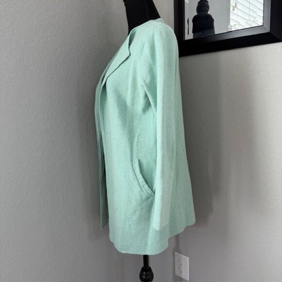 J Crew Vanessa Knit Sweater Cardigan Coatigan Mint Green XS - Picture 5 of 13